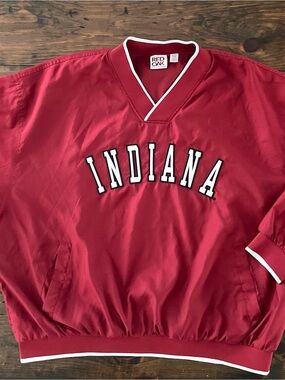 Indiana Pullover windbreaker - Red/IU Crimson